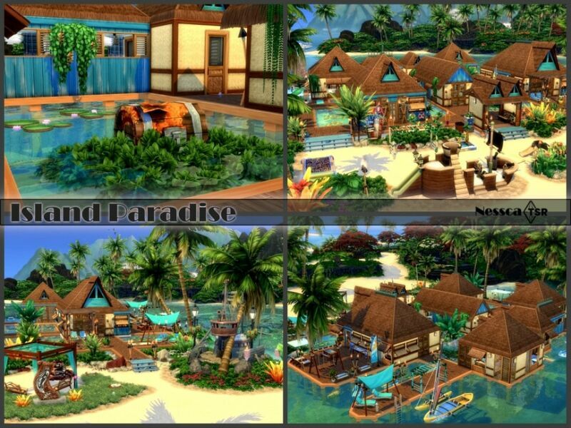 sims 4 cc island paradise by nessca 7