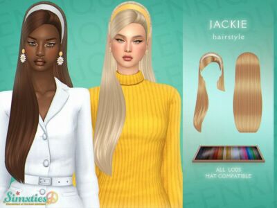 “Jackie Hairstyle For Sims 4” Sims 4 CC