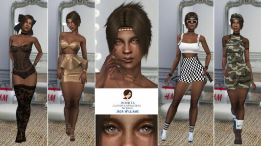 Jada Williams By Bonita Sims 4 CC