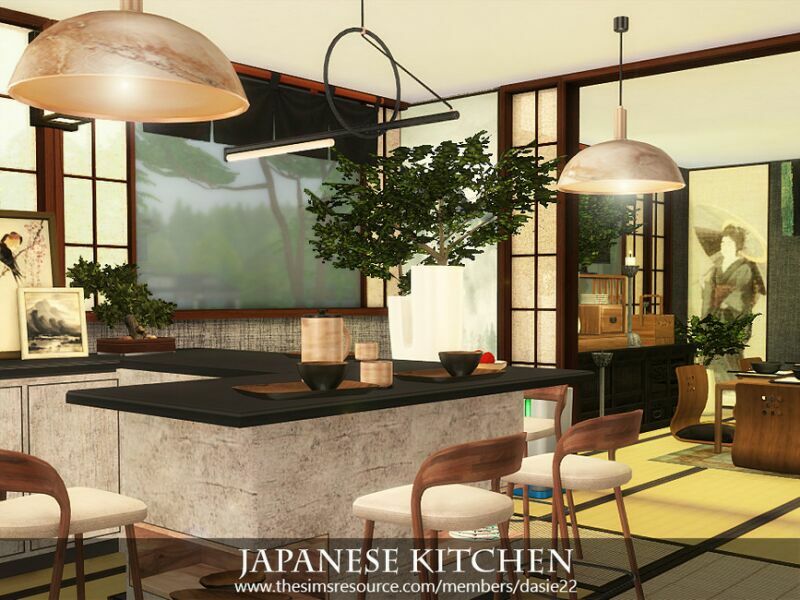 Japanese Kitchen By Dasie2 Sims 4 CC