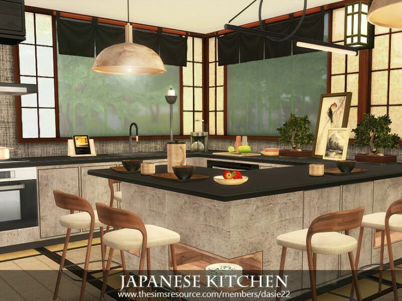 sims 4 cc japanese kitchen by dasie2 2