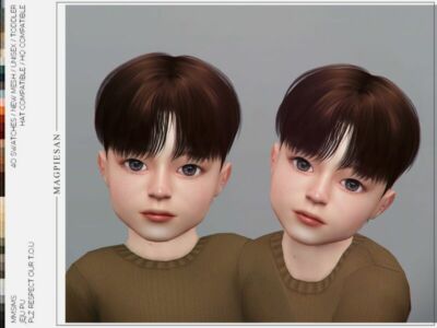 Jeju Hair For Toddler By Magpiesan Sims 4 CC