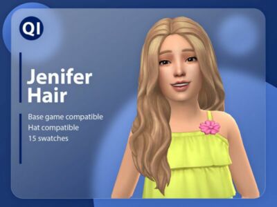 Jenifer Hair By Qicc Sims 4 CC