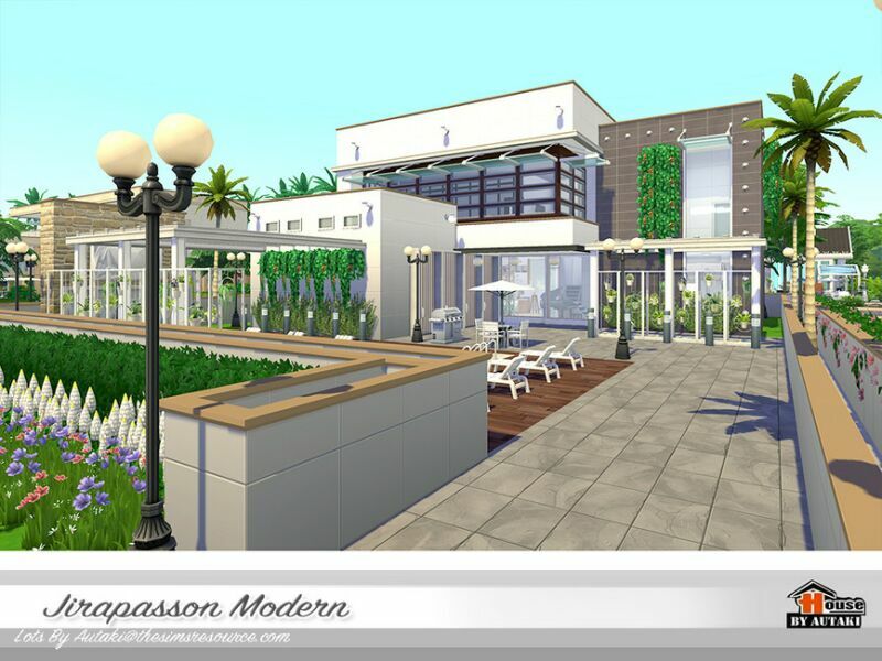 sims 4 cc jirapasson modern nocc by autaki 2