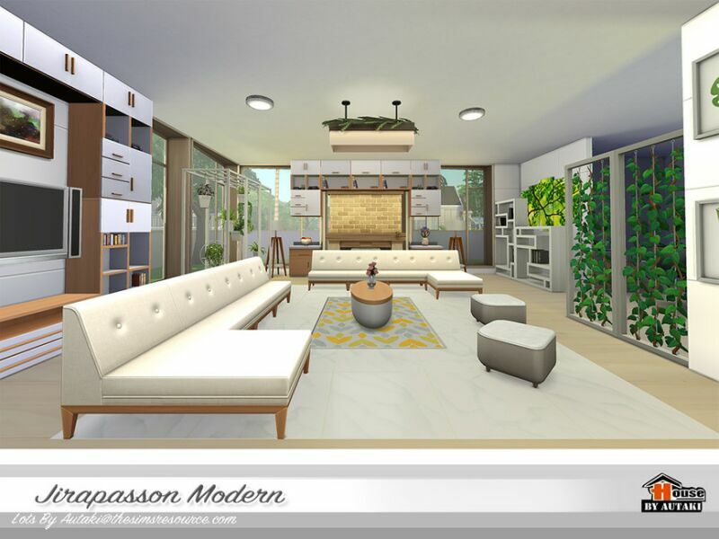 sims 4 cc jirapasson modern nocc by autaki 3