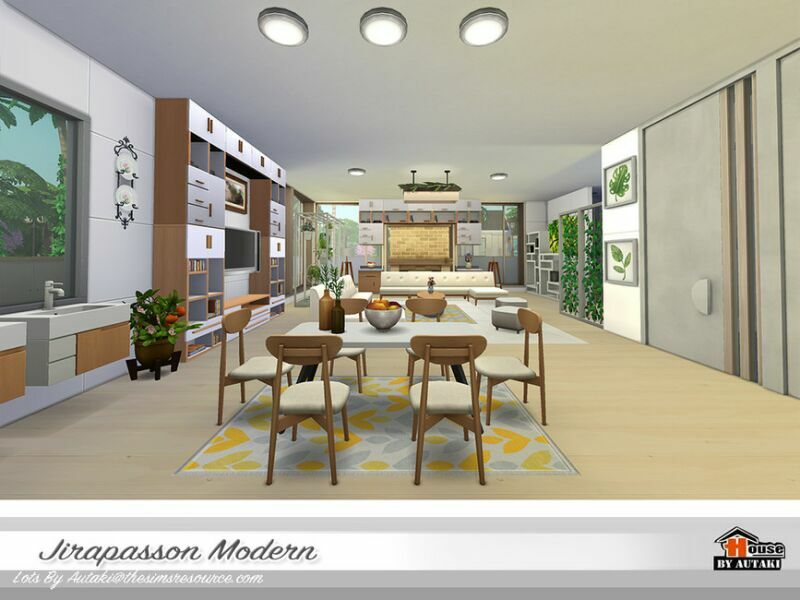 sims 4 cc jirapasson modern nocc by autaki 4