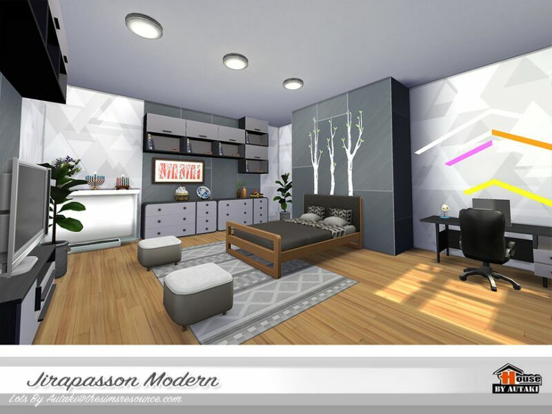 sims 4 cc jirapasson modern nocc by autaki 6