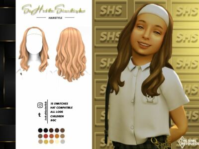 Joan Hairstyle (Children) By Sehablasimlish Sims 4 CC