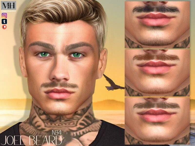 Joel Beard N34 By Magichand Sims 4 CC