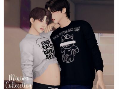 Joel Shirt (Pregnancy Version) By Btsims Sims 4 CC