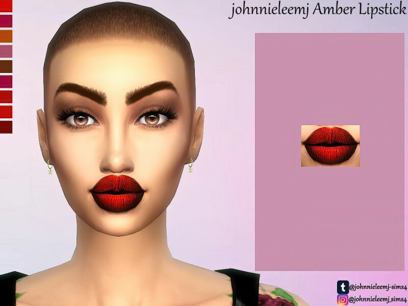 Johnnieleemj Amber Lipstick By Johnnieleemj Sims 4 CC