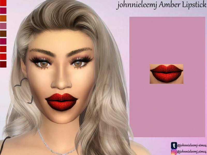 sims 4 cc johnnieleemj amber lipstick by johnnieleemj 2