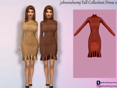 Johnnieleemj Fall Collection Dress 2 By Johnnieleemj Sims 4 CC