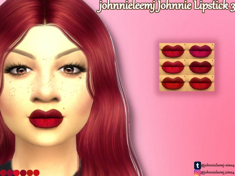 Johnnieleemj Johnnie Lipstick 3 By Johnnieleemj Sims 4 CC