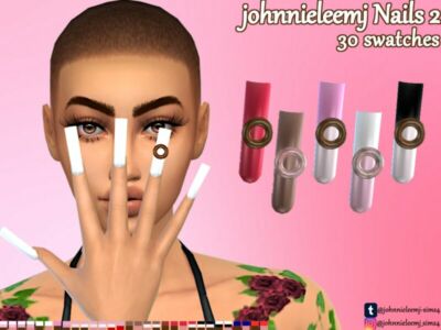 Johnnieleemj Nails 2 By Johnnieleemj Sims 4 CC