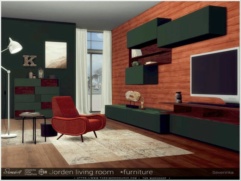 sims 4 cc jorden livingroom furniture by severinka 2