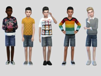 Jourdan Denim Short Boys By Mclaynesims Sims 4 CC