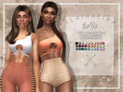 Joya TOP By Alainalina Sims 4 CC