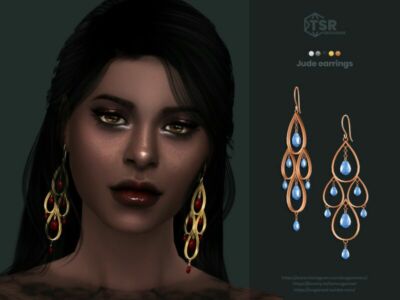 Jude Earrings Sims 4 CC