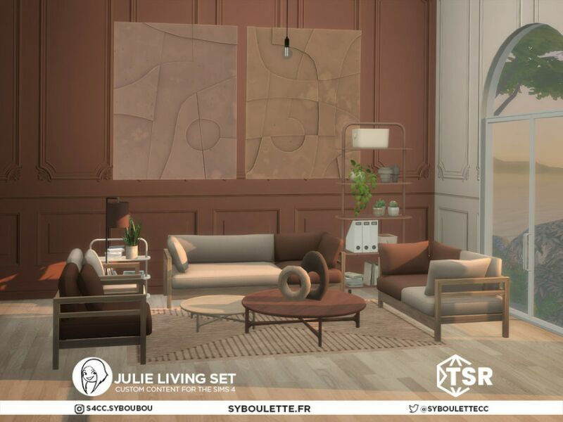 sims 4 cc julie livingroom set part 2 by syboubou 3