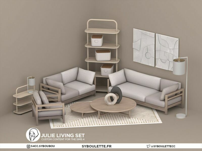 sims 4 cc julie livingroom set part 2 by syboubou 4