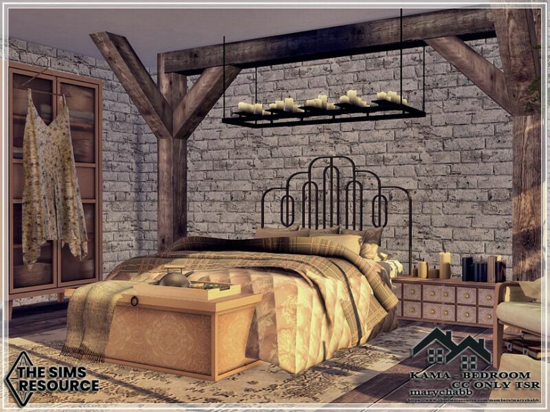 sims 4 cc kama bedroom cc only tsr by marychabb 3