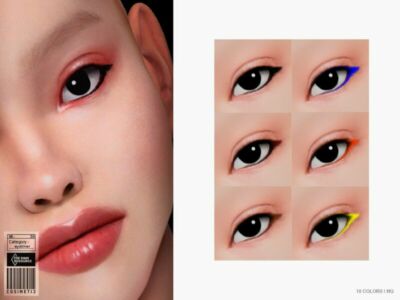 Kawaii Eyeliner | N39 By Cosimetic Sims 4 CC