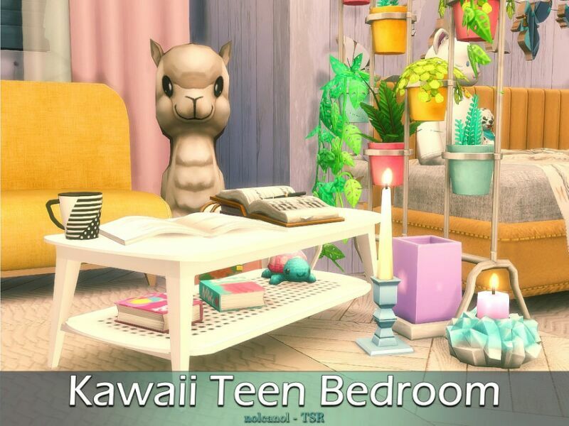 sims 4 cc kawaii teen bedroom tsr cc only by nolcanol 3