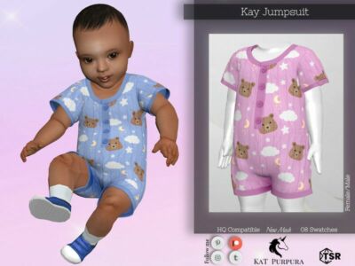 KAY Jumpsuit For / Infant Male Sims 4 CC