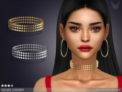 Kenzie Choker By Giulietta Sims 4 CC