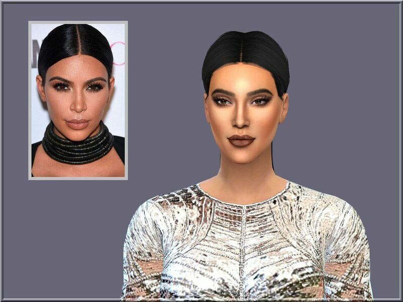 sims 4 cc kim kardashian by like a circus 2