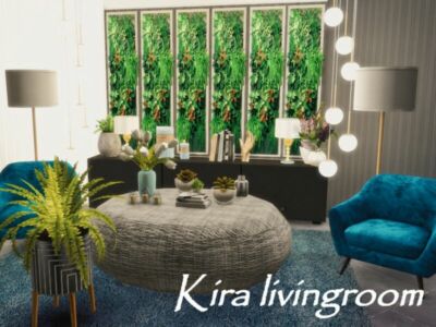 Kira Livingroom | Only TSR CC By Genkaiharetsu Sims 4 CC