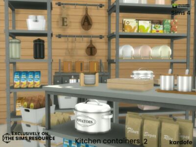 Kitchen Containers 2 By Kardofe Sims 4 CC