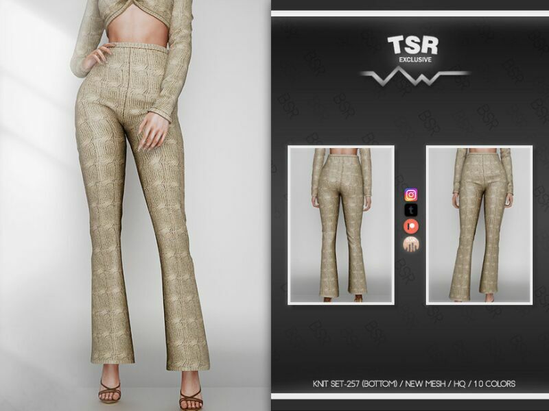 Knit SET-257 (Bottom) BD777 By Busra-Tr Sims 4 CC