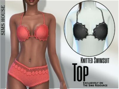 Knitted BRA Sims 4 CC