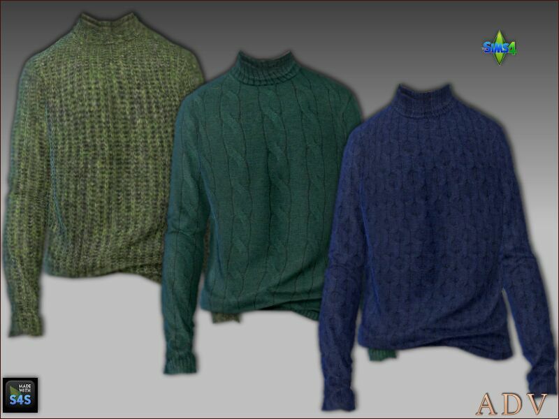 sims 4 cc knitted sweaters and pants 2