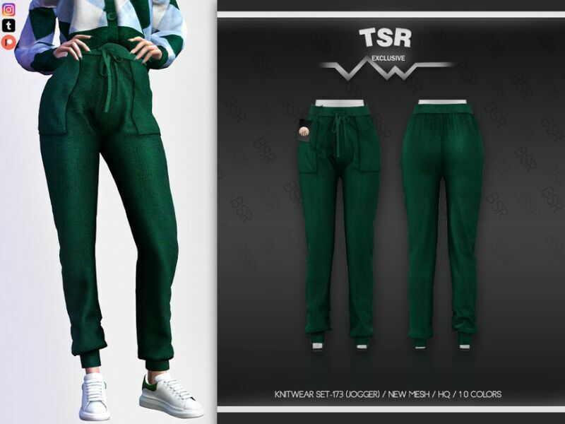 Knitwear SET-173 (Jogger) BD598 By Busra-Tr Sims 4 CC