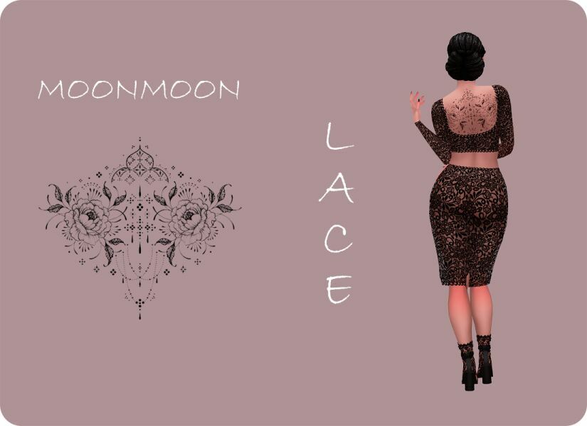 Lace Tattoo By Moonmoonsim Sims 4 CC