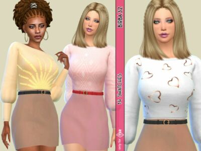 Laila Sweater By Birba32 Sims 4 CC