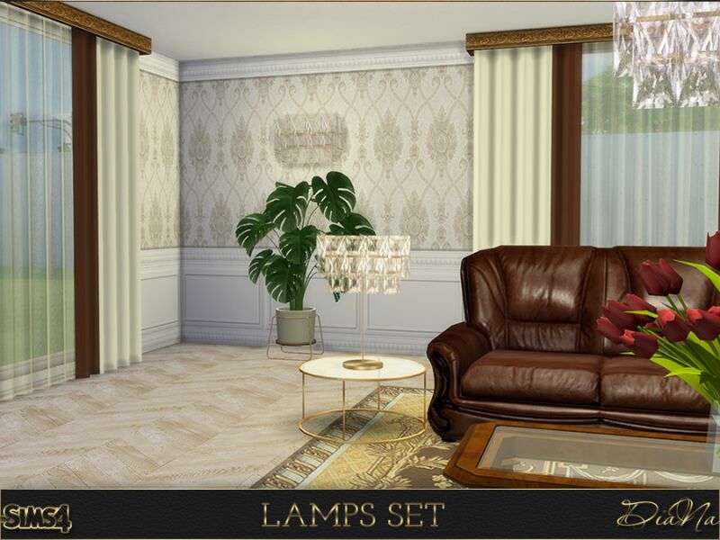 sims 4 cc lamps set by dianasims 3