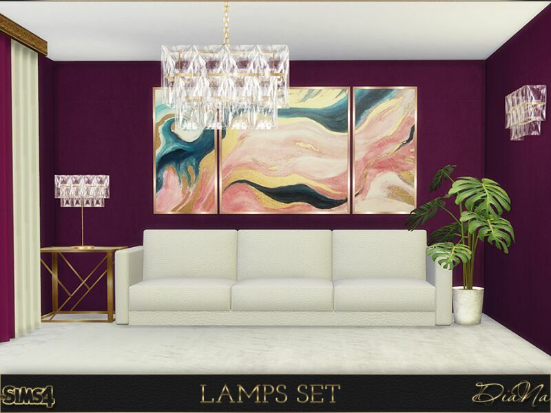 sims 4 cc lamps set by dianasims 4