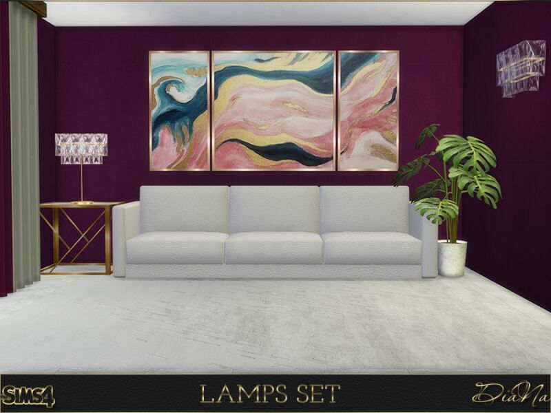 sims 4 cc lamps set by dianasims 5