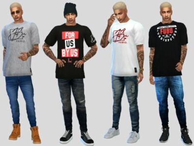 Large Fubu Tees By Mclaynesims Sims 4 CC