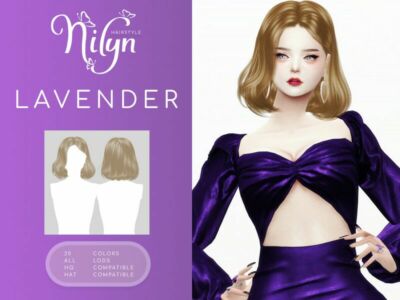 Lavender Hair – Female Hairstyle Sims 4 CC