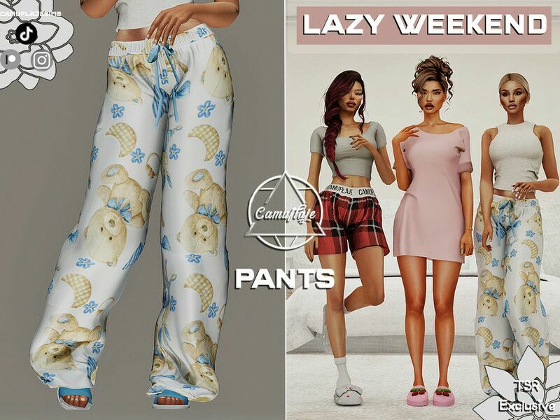 Lazy Weekend Collection – Pants Sims 4 CC