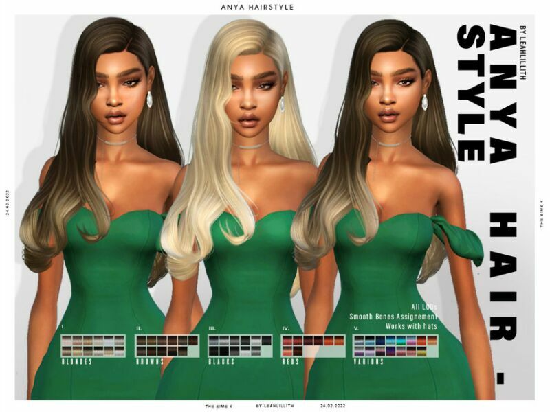 Leahlillith Anya Hairstyle Sims 4 CC