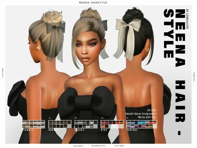 Leahlillith Neena Hairstyle Sims 4 CC