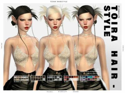 Leahlillith Toira Hairstyle Sims 4 CC