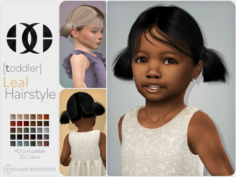 Leal Hairstyle V2 [Toddler] By Darknightt Sims 4 CC