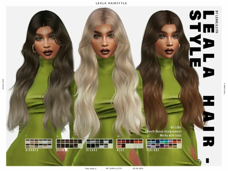 Leala Hairstyle Sims 4 CC